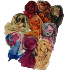 过年新配饰时尚印花丝巾围巾纱巾